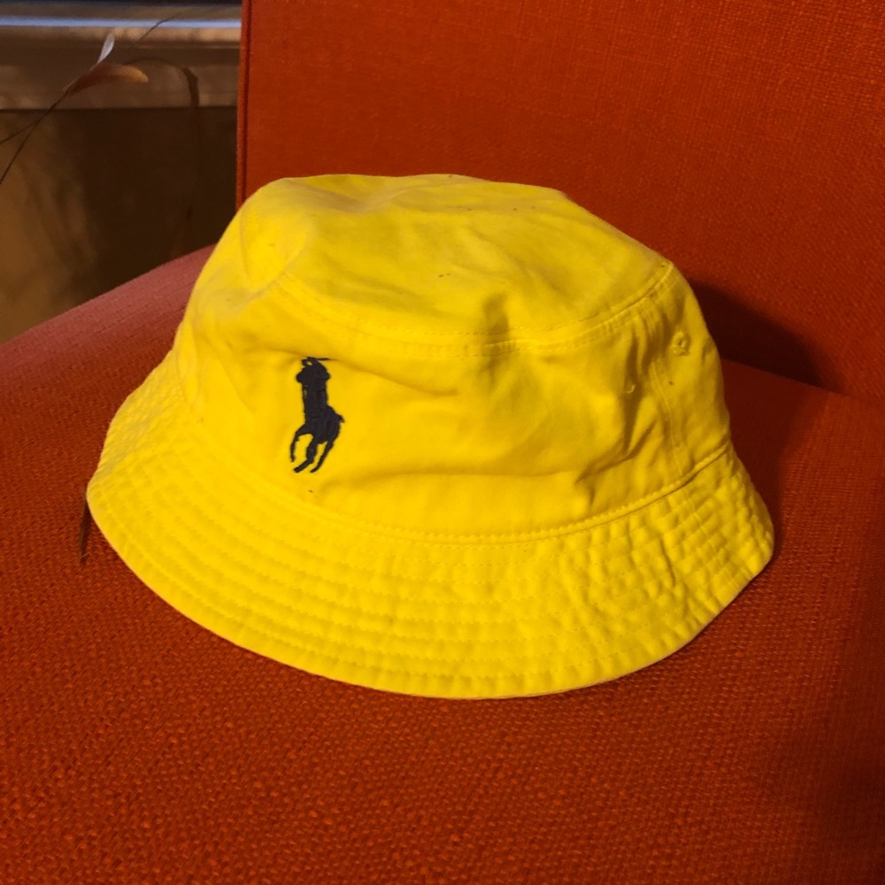 Yellow Ralph Lauren Polo Bucket Hat